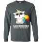 Racoonicorn funny trash panda raccoon unicorn Long Sleeve