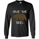 Save the bees brown bear Long Sleeve