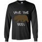 Save the bees brown bear Long Sleeve