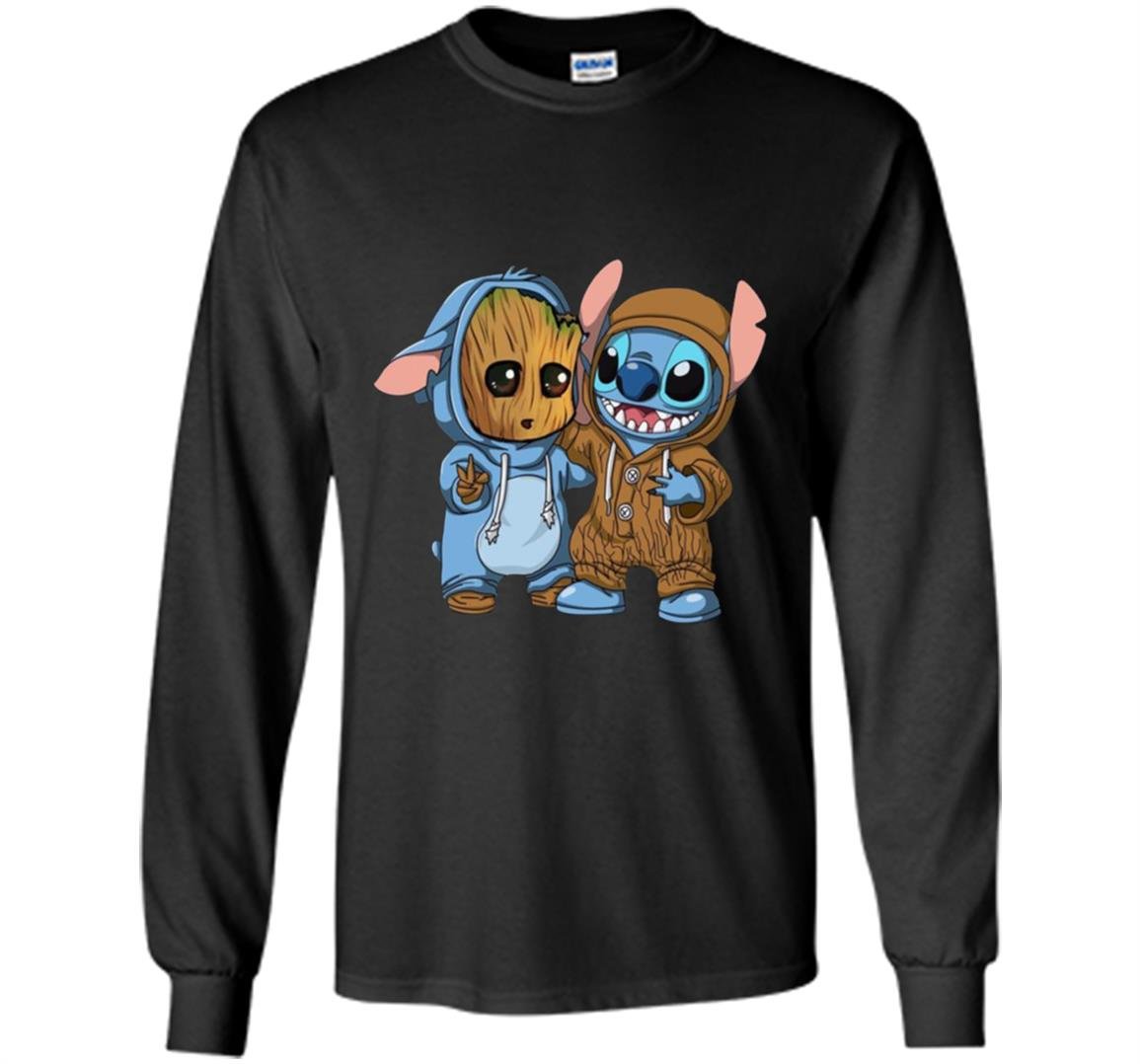 Stitch and baby groo Long Sleeve
