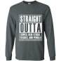 Straight outta copies glue sticks tissues and pencils Long Sleeve