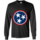 Tennessee volunteer state distressed tristar flag Long Sleeve