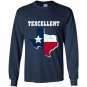 Texcellent texas state flag texan Long Sleeve