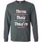 There their theyre english grammar funny teacher Long Sleeve