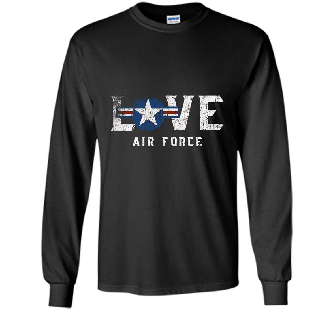Usaf badge pride gift us air force proud veteran Long Sleeve