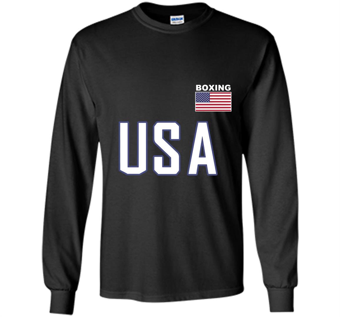 Usa flag boxing pocket equipment jacket for boxer Long Sleeve