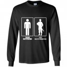 Your boyfriend my bf military proud army air force Long Sleeve