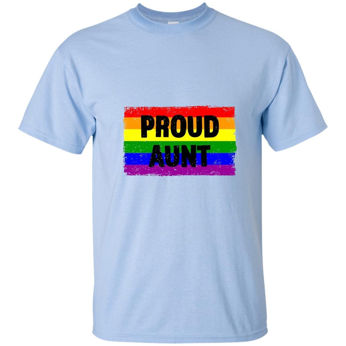 Lgbtq gay pride rainbow support ally proud aunt family T-shirt