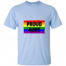 Lgbtq gay pride rainbow support ally proud aunt family T-shirt