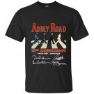 Abbey road 50th anniversary the beatles signatures 1969 2019 T-shirt