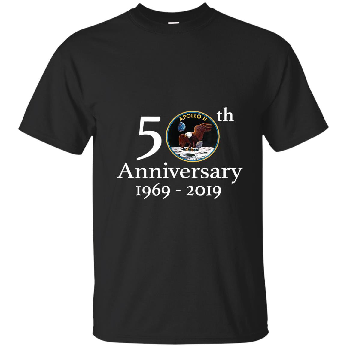 Apollo 11 50th anniversary nasa moon landing logo T-shirt
