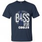 Bass a lot like guitar but much cooler bass player T-shirt