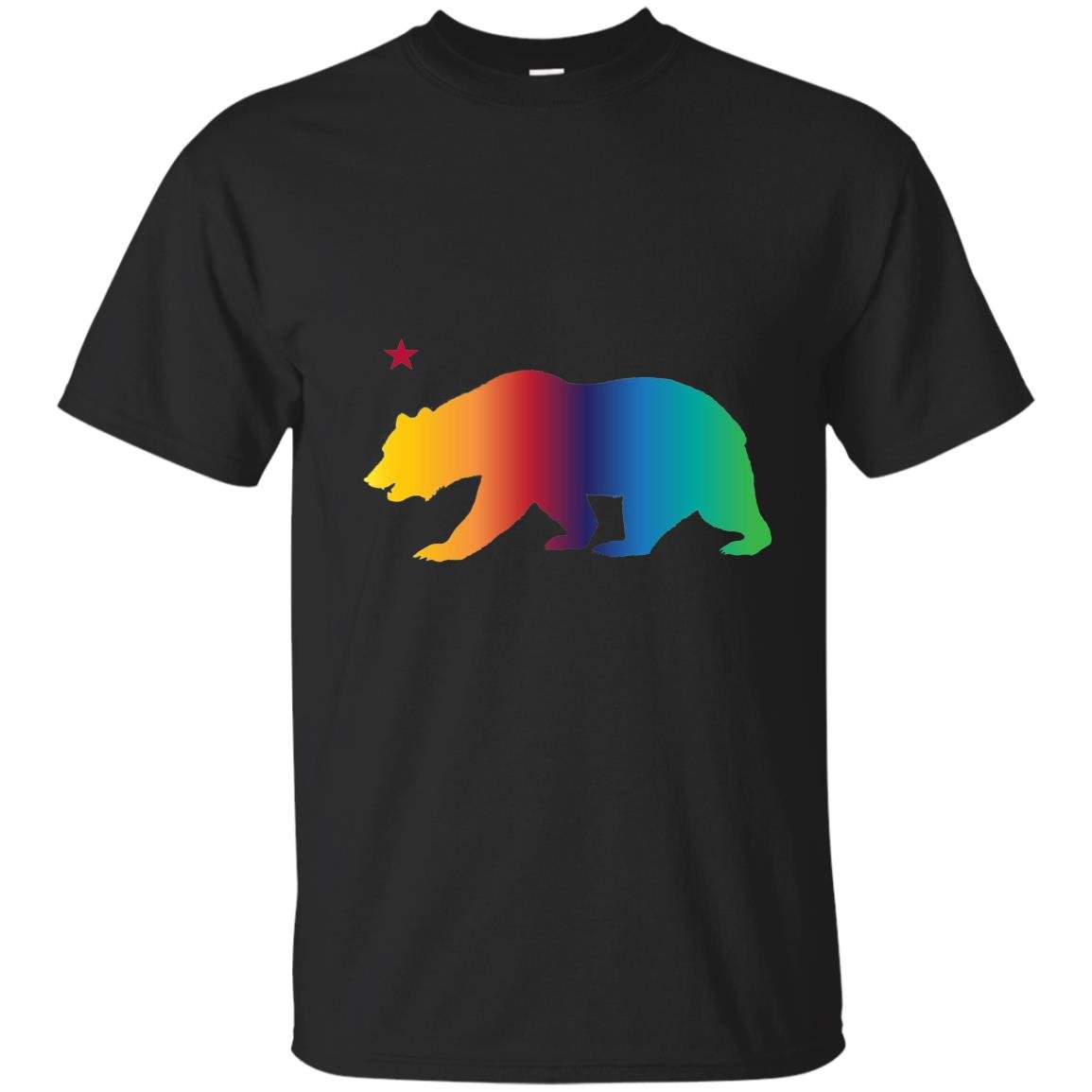 California bear pride love equality lgbt rainbow T-shirt
