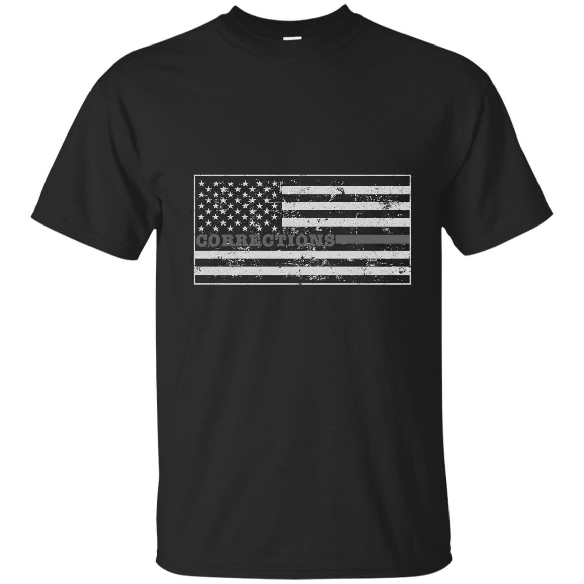Corrections officer correctional officer flag T-shirt
