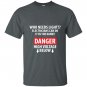 Danger high voltage funny electrician T-shirt