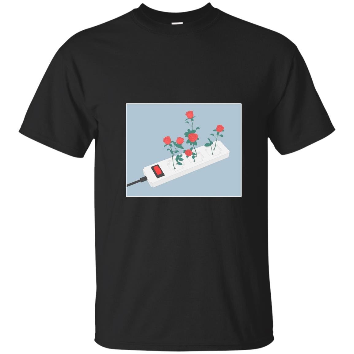 Flower aesthetic vaporwave digital medium T-shirt