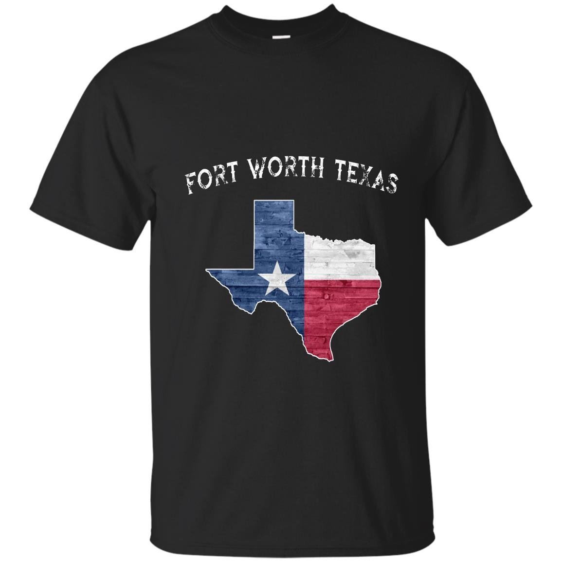 Fort worth texas vintage state of texas flag T-shirt