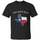 Fort worth texas vintage state of texas flag T-shirt