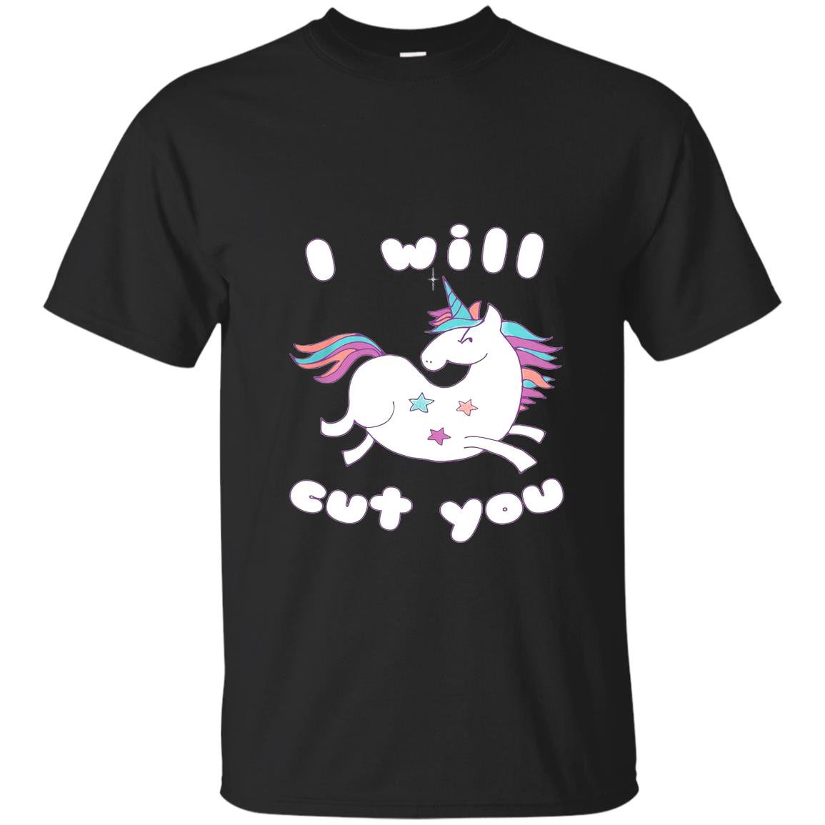 Funny ill cut you unicornanimal magical meme T-shirt