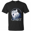 Ghost lone wolf in forest game day or winning the throne T-shirt