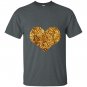 Gold sequins in a heart shape T-shirt