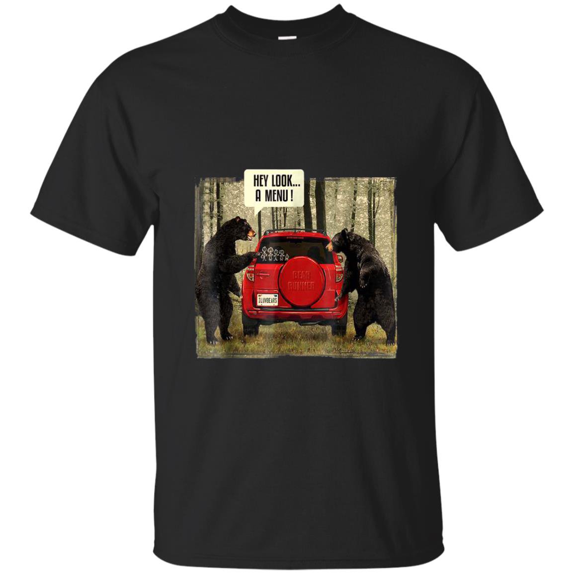 Hey look a menu red bear vintage T-shirt