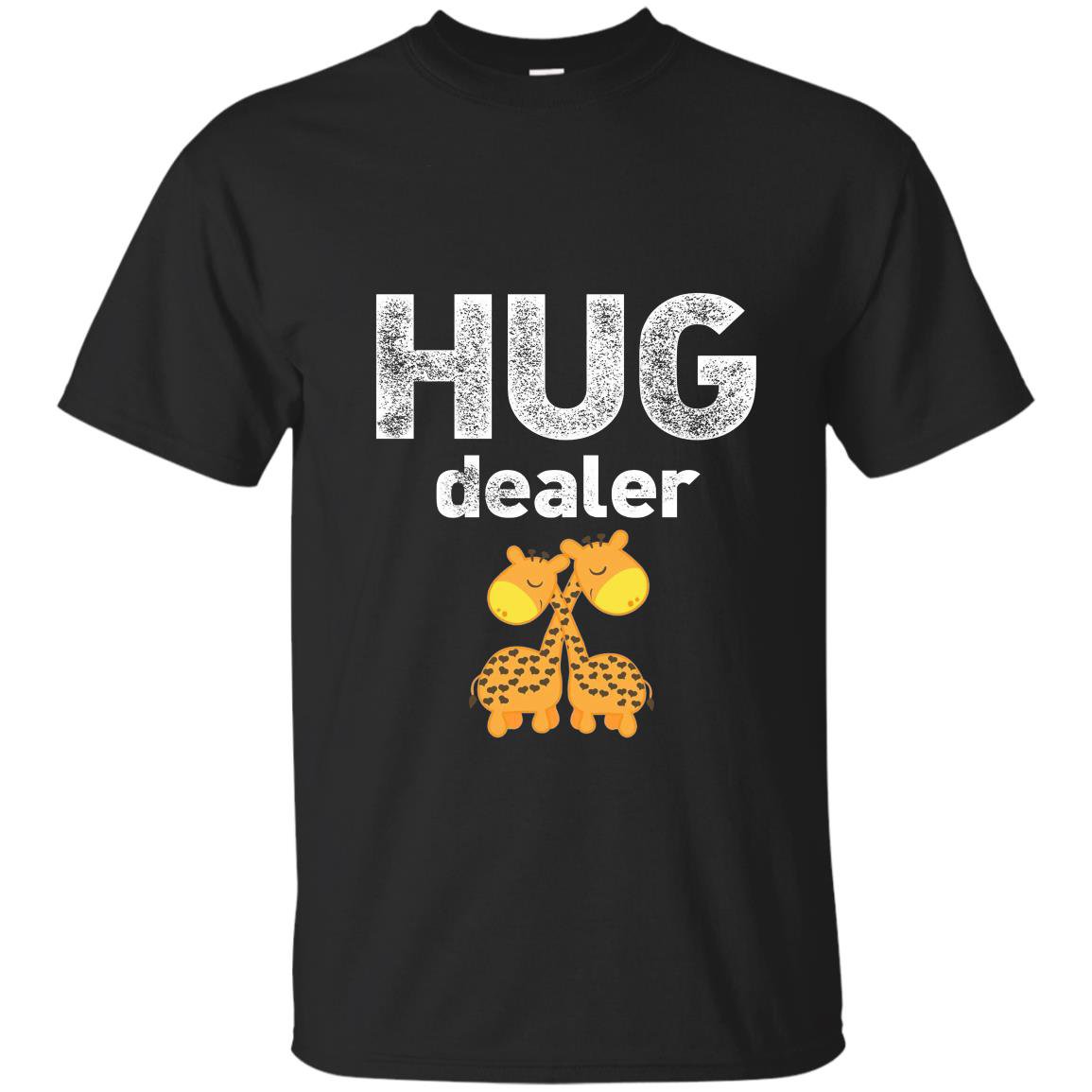 Hug dealercute giraffes hugging free hugs T-shirt