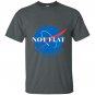 Not flat we checked nasa logo T-shirt