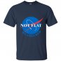 Not flat we checked nasa logo T-shirt