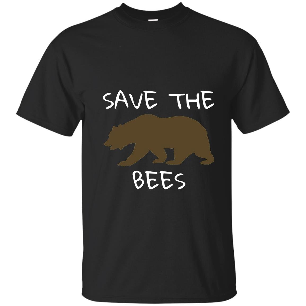 Save the bees brown bear T-shirt