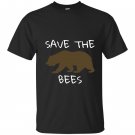 Save the bees brown bear T-shirt