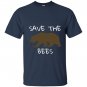 Save the bees brown bear T-shirt