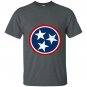 Tennessee volunteer state distressed tristar flag T-shirt