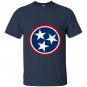 Tennessee volunteer state distressed tristar flag T-shirt