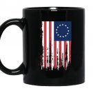4th of july betsy ross 13 colonies american flag Mug Black