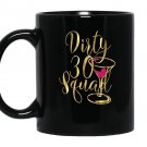30th birthday bestie gold drunk dirty thirty squad 30 Mug Black