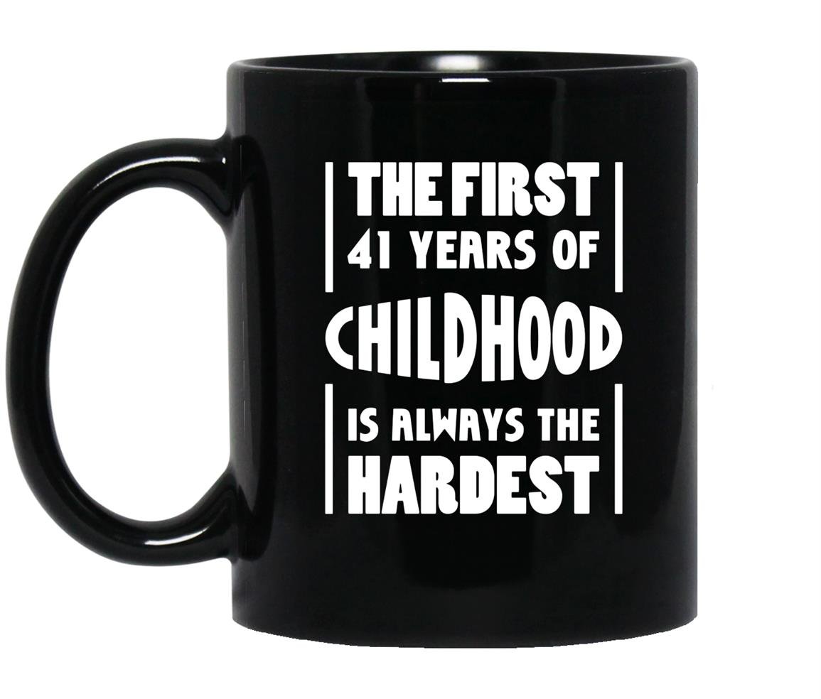 41 years old birthday gift 41st b day funny Mug Black