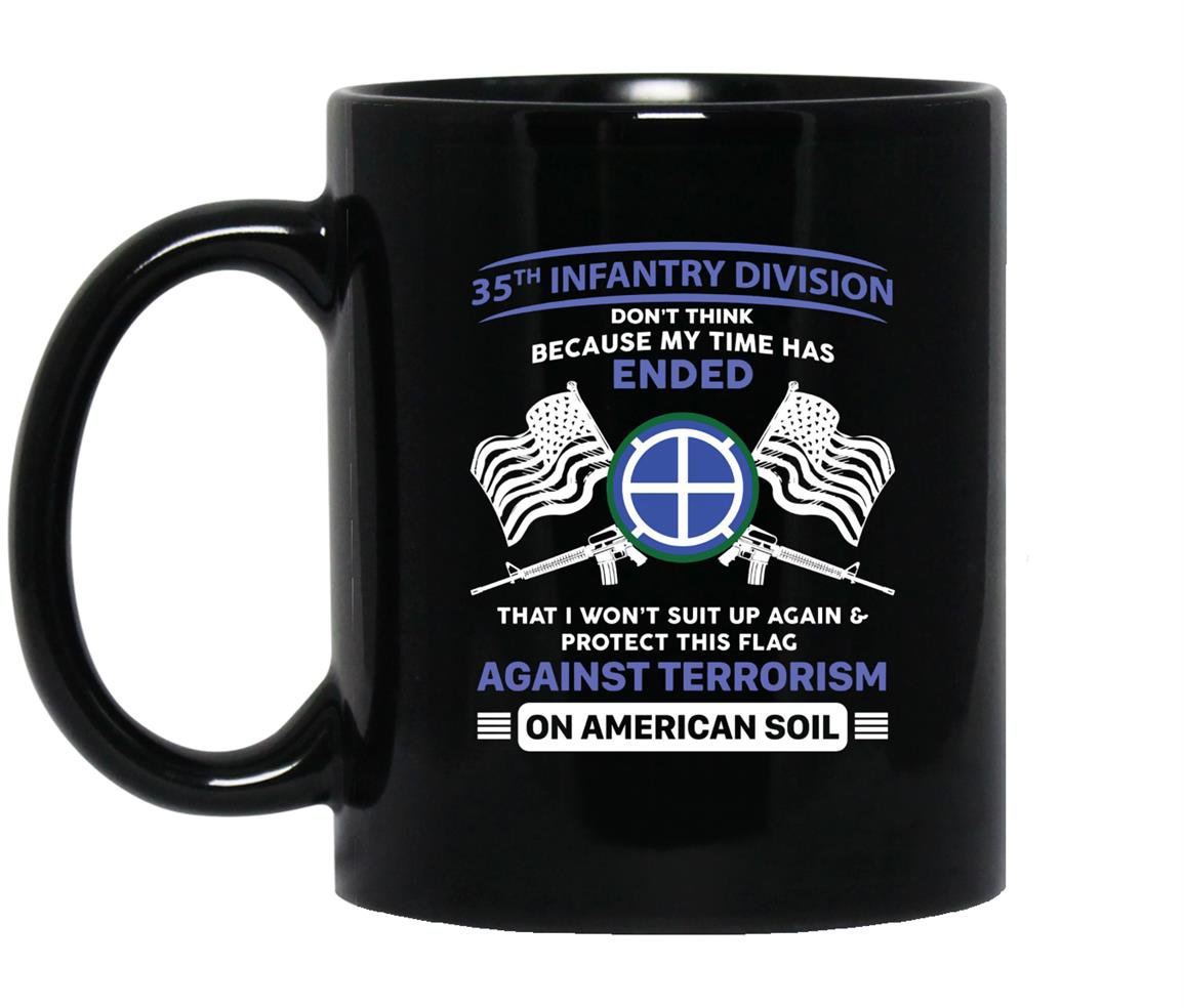 Against terrorism 35th infantry division veteran Mug Black