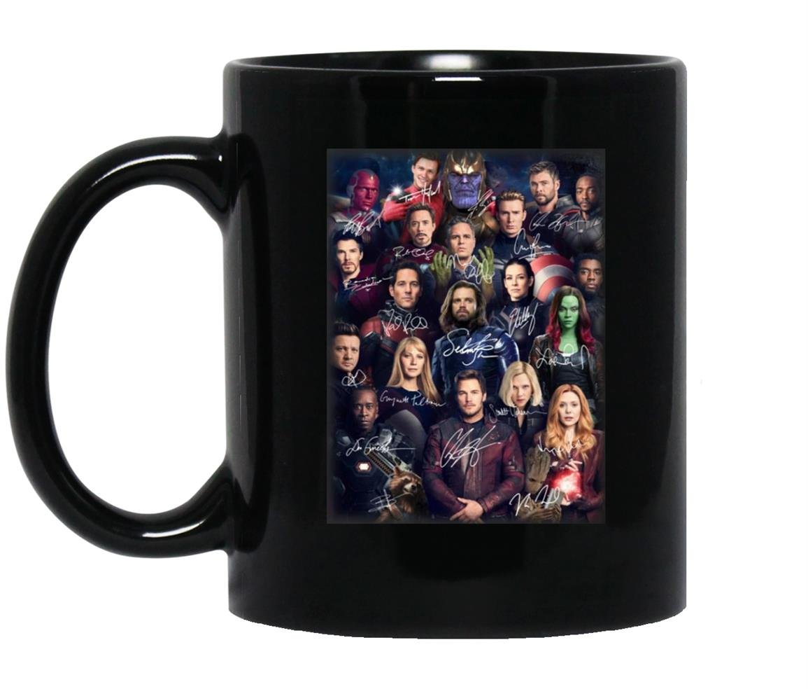 Avengers all characters signature Mug Black