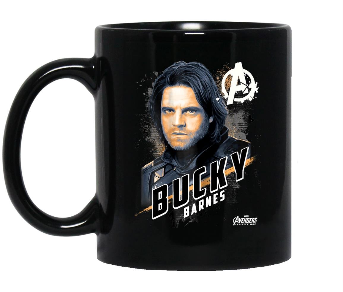 Avengers infinity war bucky barnes graphic Mug Black