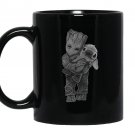 Baby groot hug stitch Mug Black