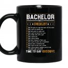 Bachelor party checklist funny bachelor party Mug Black