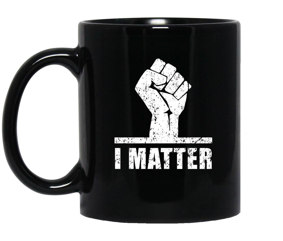 Lives matter i matter power fist Mug Black