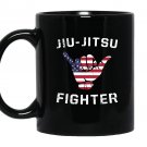 Brazilian jiu jitsu fighter usa shaka Mug Black