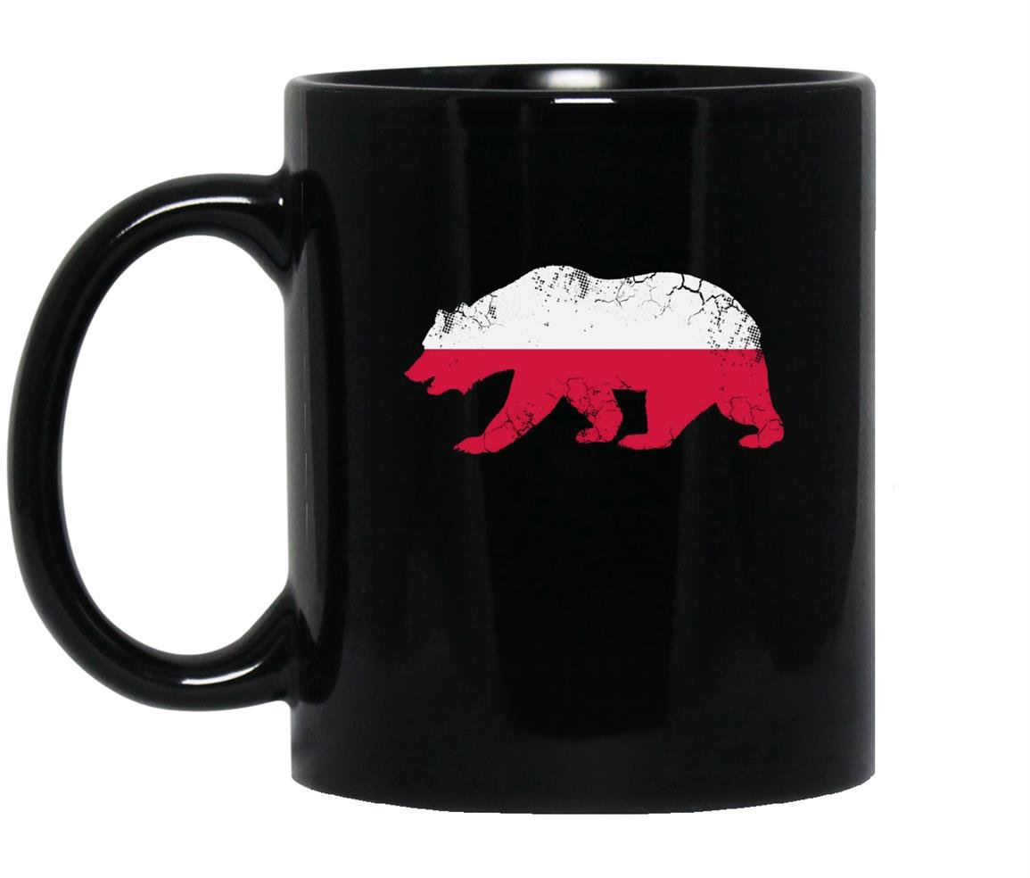 California polish american poland polska flag Mug Black