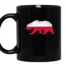 California polish american poland polska flag Mug Black