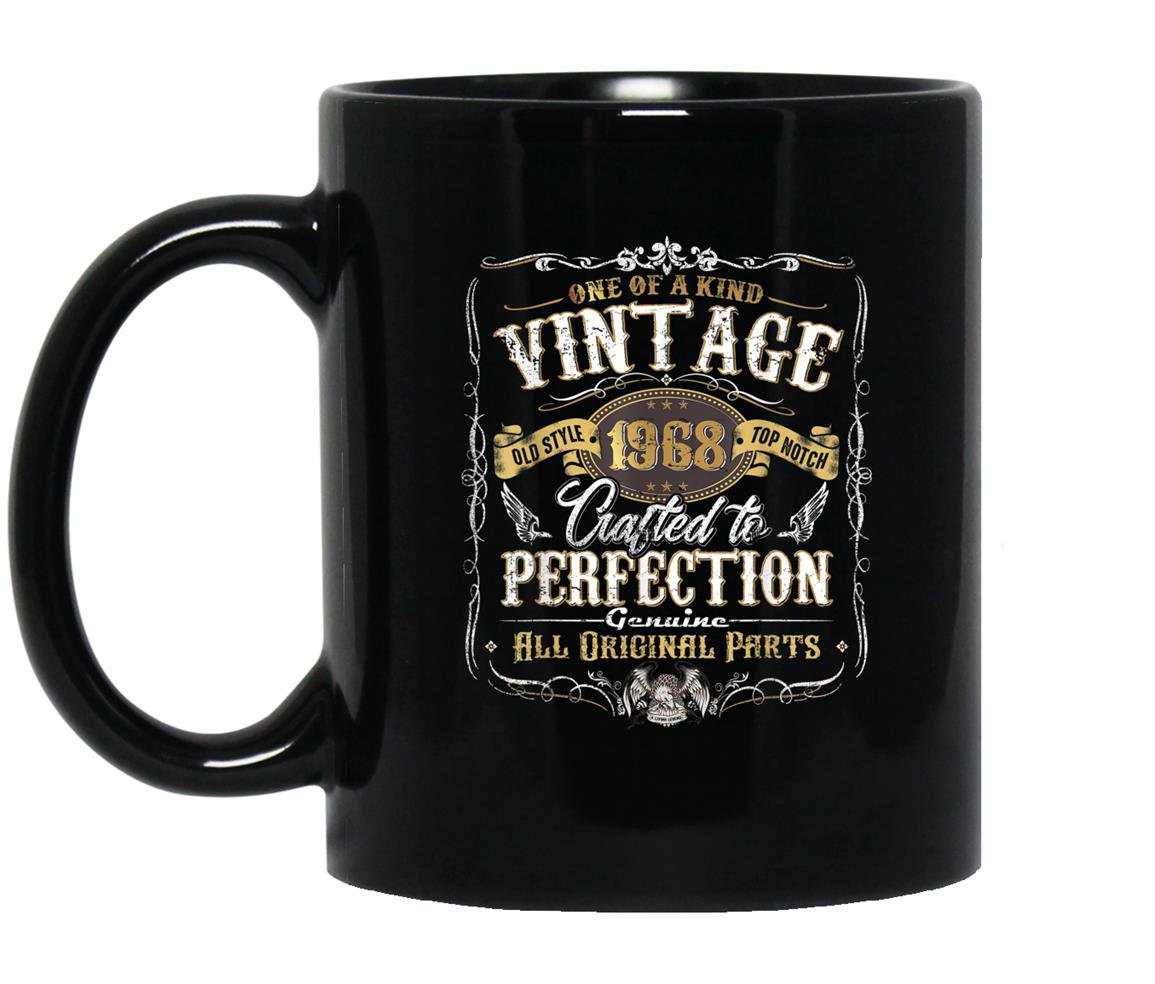 Classic 51st birthday gift vintage 1968 Mug Black