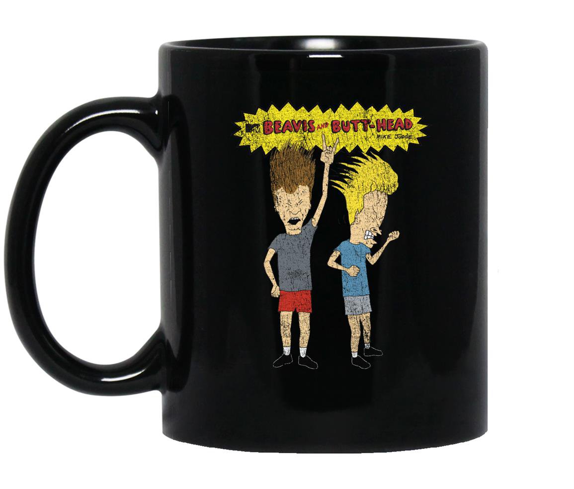 Classic beavis and butt head rockin Mug Black