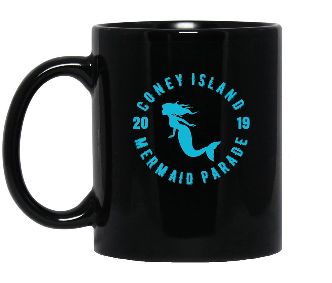 Coney island mermaid parade 2019 brooklyn nyc Mug Black