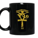 Egyptian eye of horus ankh egyp archaeologist Mug Black